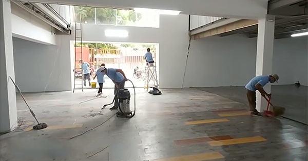 Thực hiện tổng vệ sinh nhà xưởng sau xây dựng tại Mỹ Hào, Hưng Yên